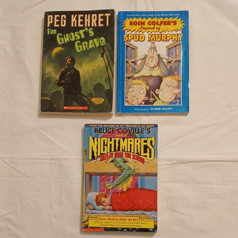Set Of Three Random Books. Scary.